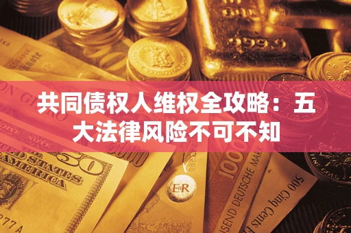 武汉共同债权人维权全攻略：五大法律风险不可不知