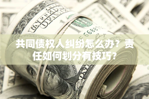 武汉共同债权人纠纷怎么办？责任如何划分有技巧？
