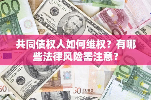 武汉共同债权人如何维权？有哪些法律风险需注意？