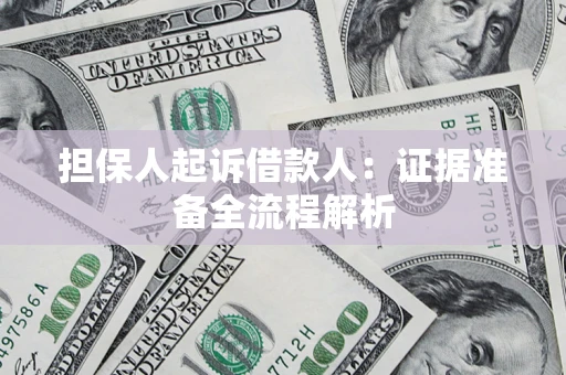 武汉担保人起诉借款人：证据准备全流程解析