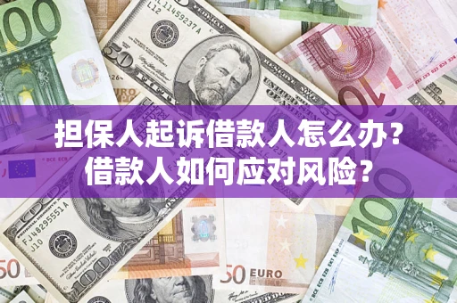 武汉担保人起诉借款人怎么办？借款人如何应对风险？