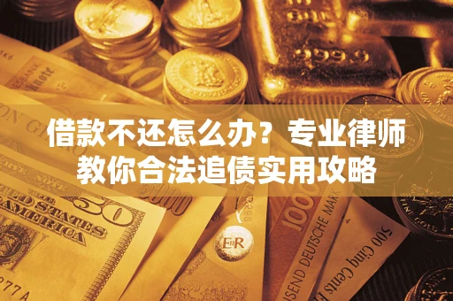 武汉借款不还怎么办？专业律师教你合法追债实用攻略
